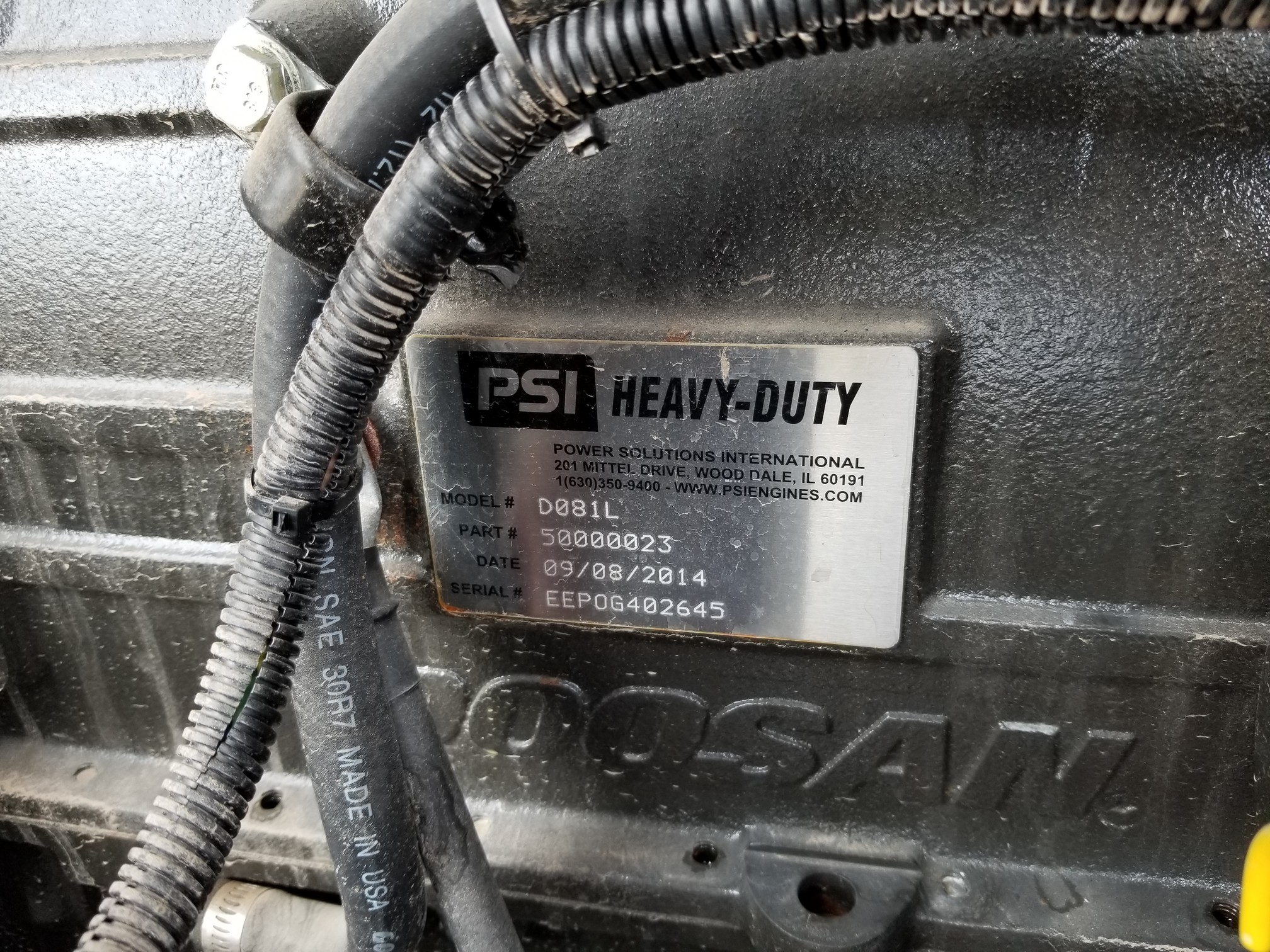 New Doosan NG Generator Set