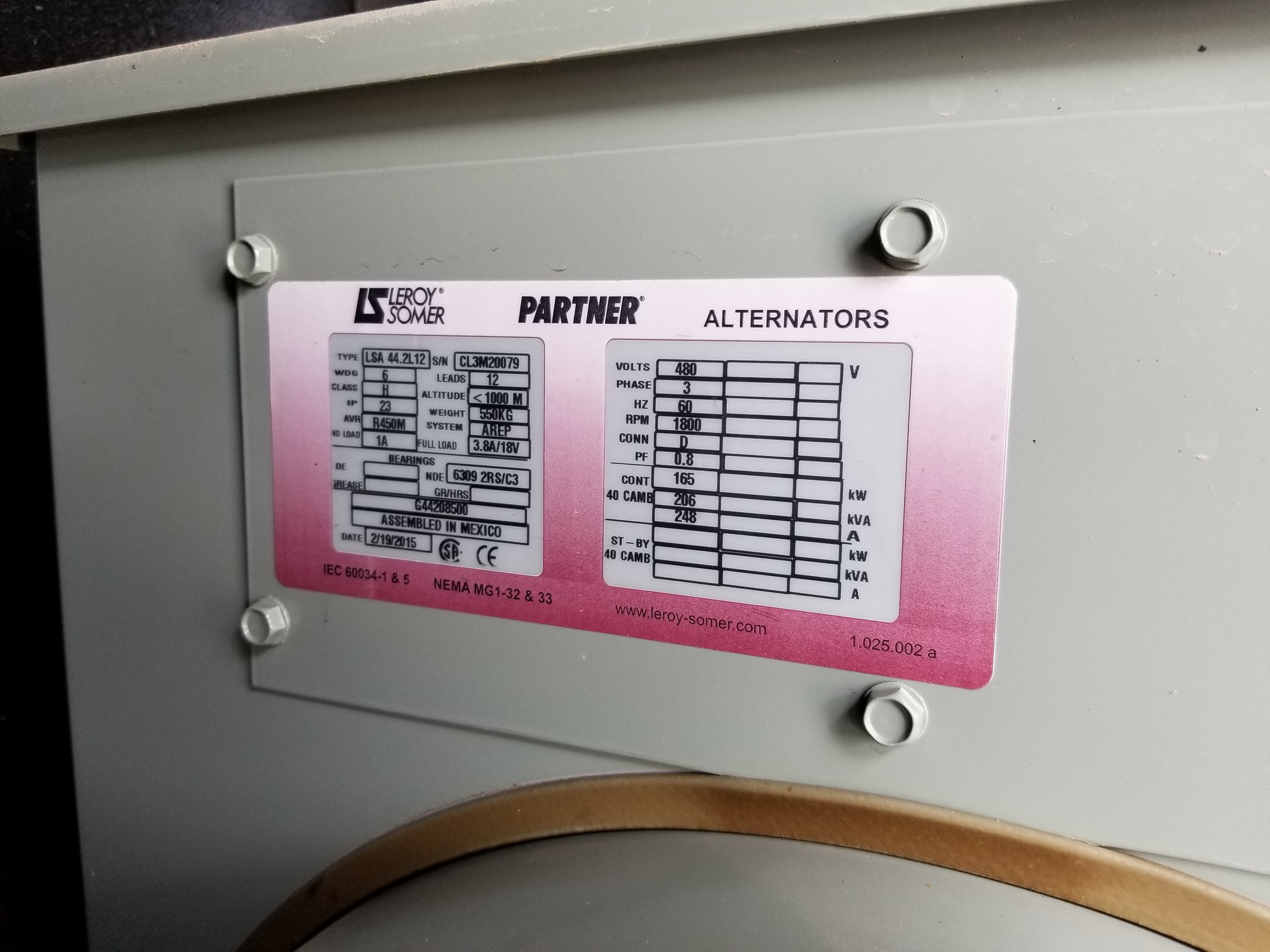 New Doosan NG Generator Set