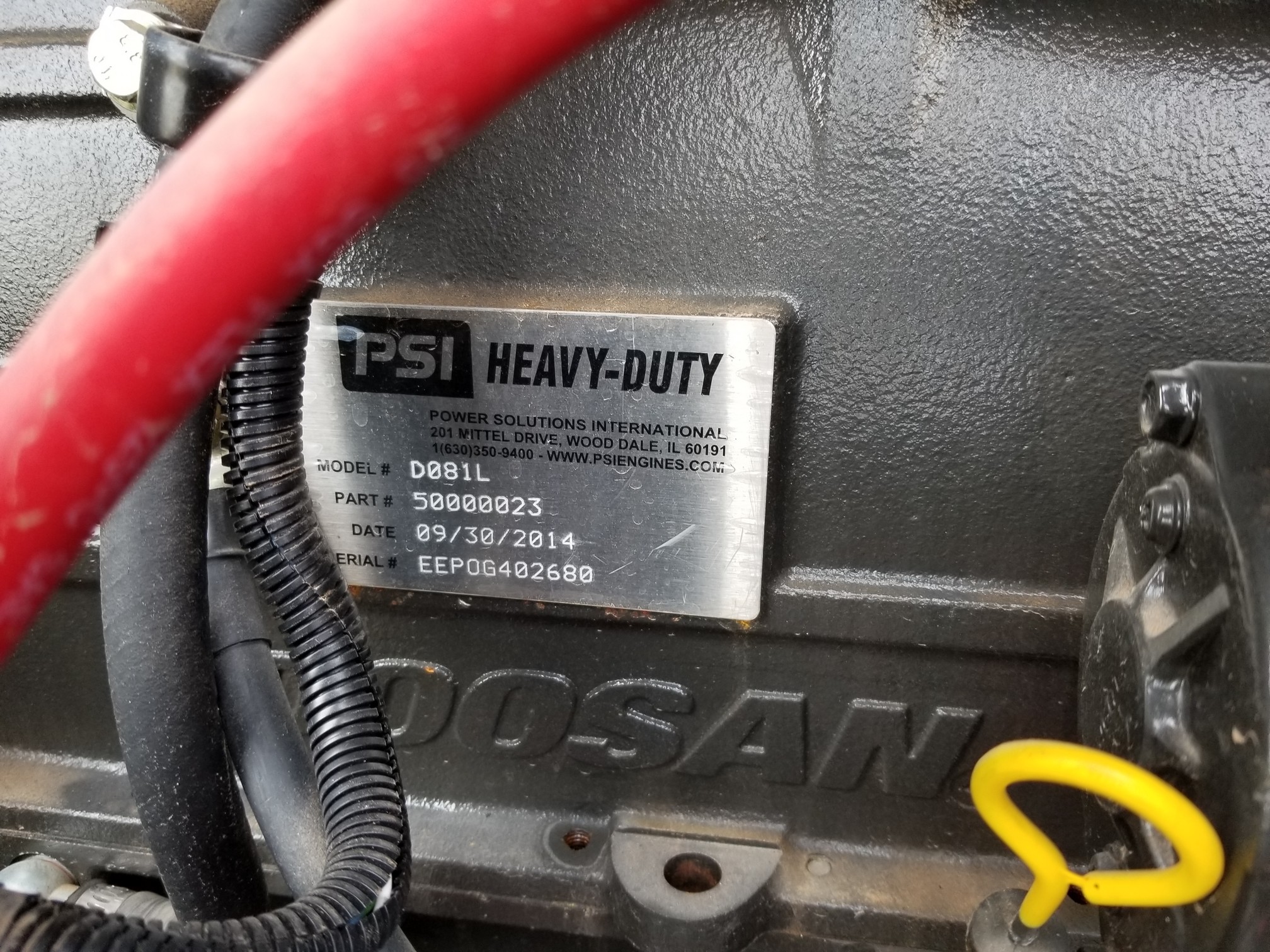 New Doosan NG Generator Set