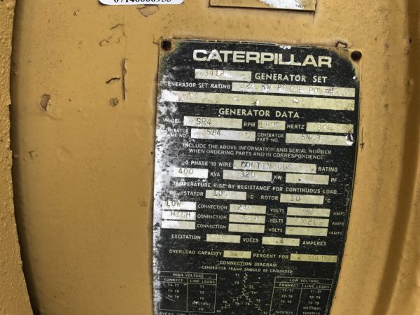 Used CAT SR Frame Generator Ends x