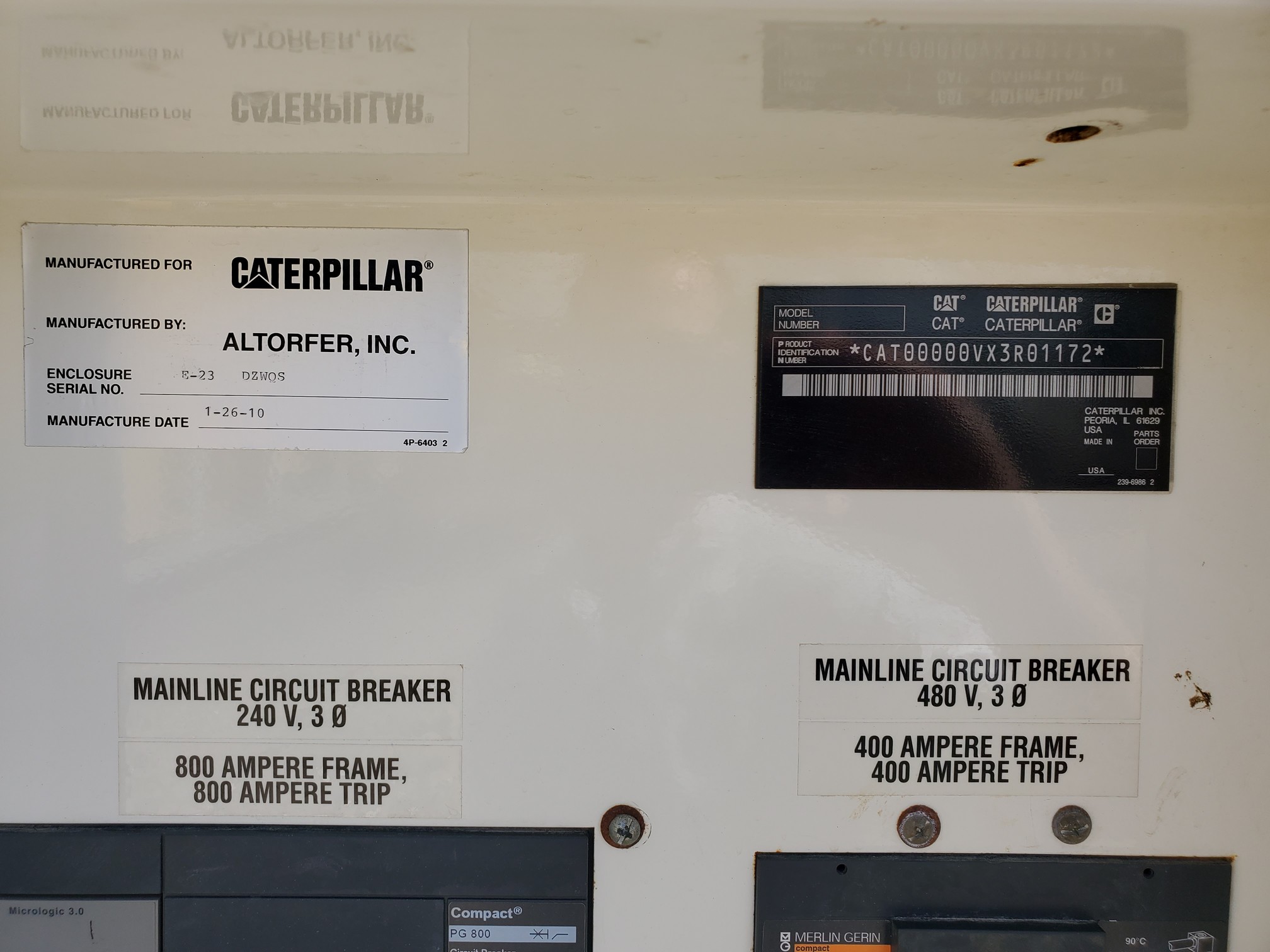 Used CAT XQ Generator Set