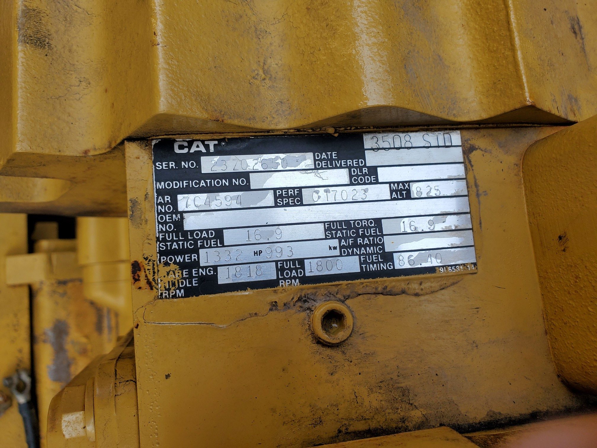 CAT  Generator Set  rotated