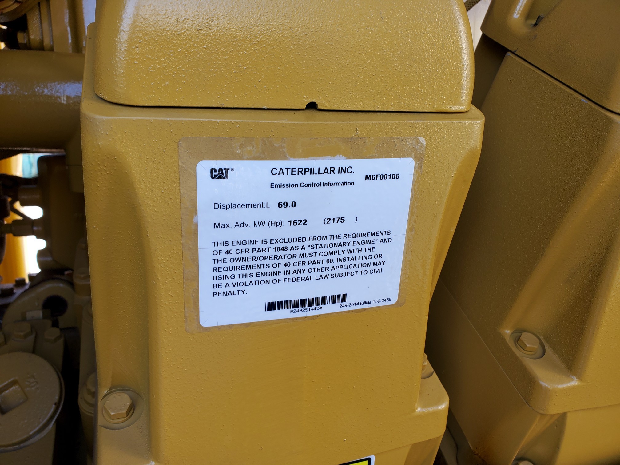 CAT XQG Generator Set 