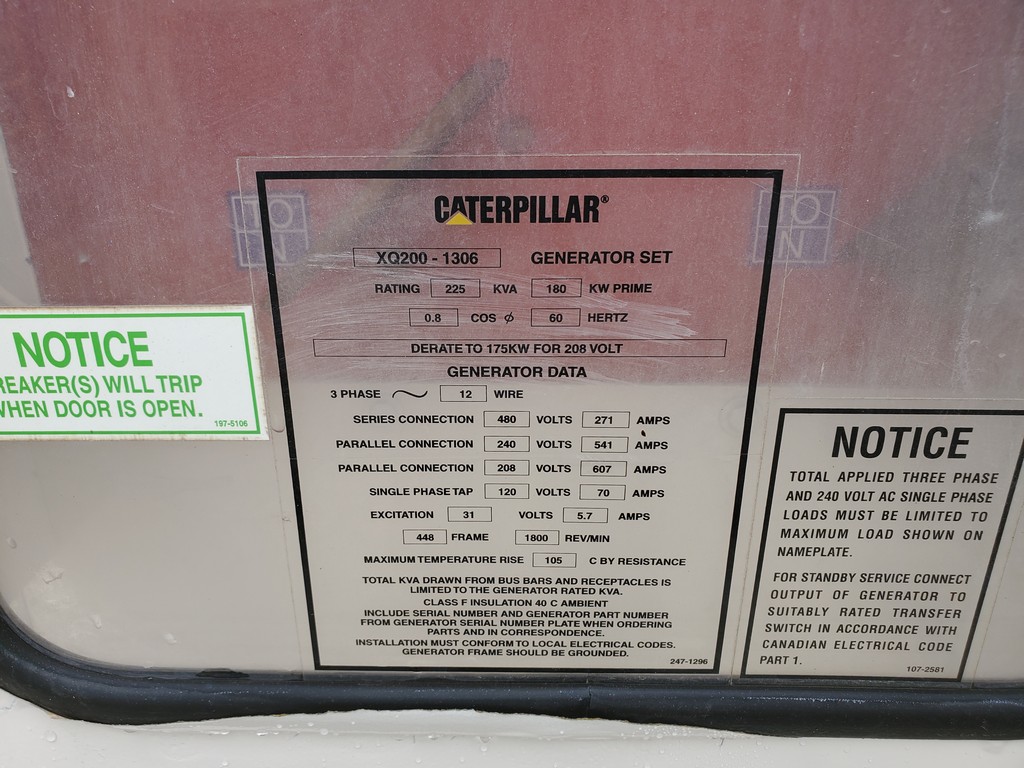 CAT XQ Generator Set 