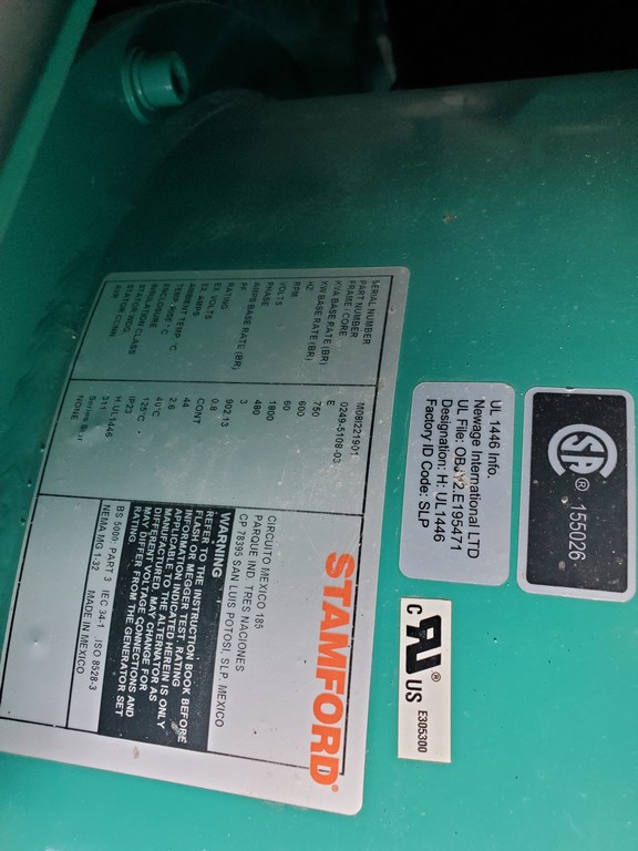 Cummins DFEJ Generator