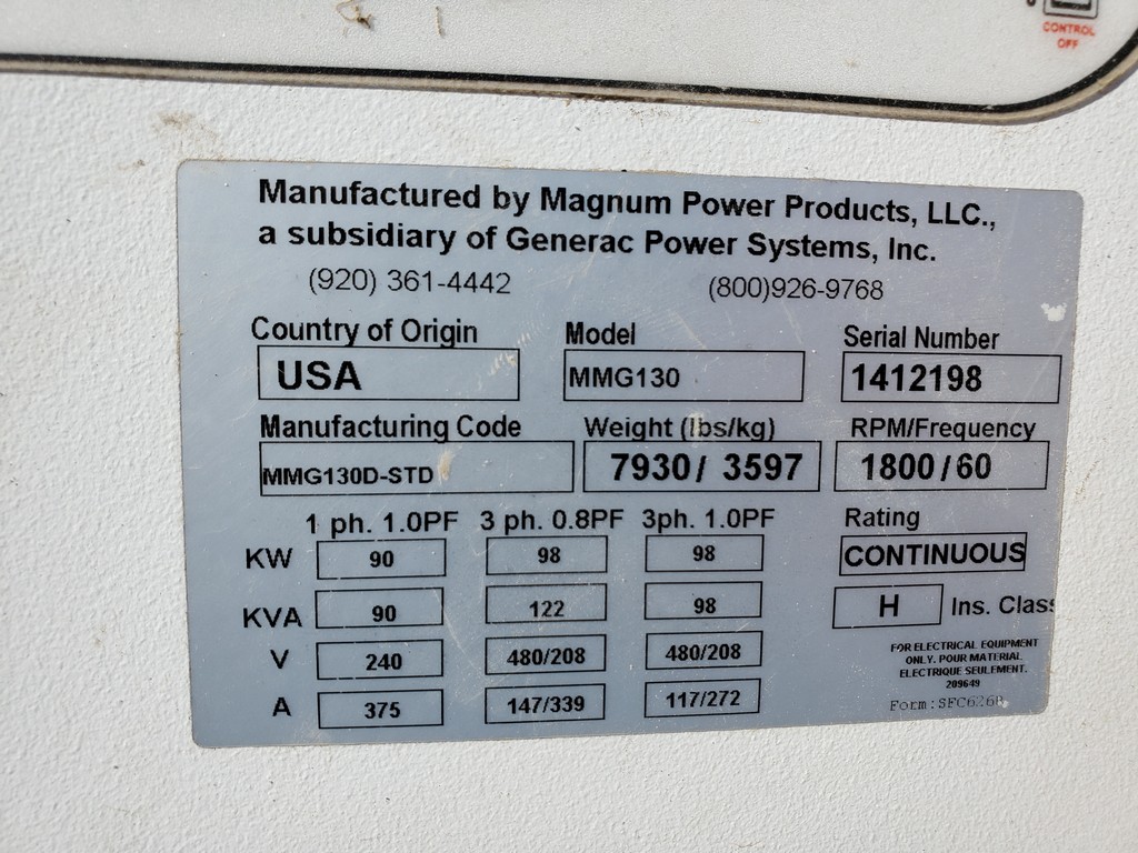 Magnum MMG Generator Set