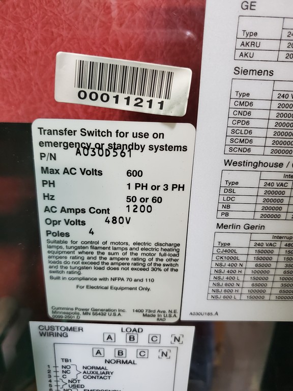 Cummins A Automatic Transfer Switch