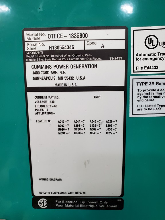 Cummins A Automatic Transfer Switch