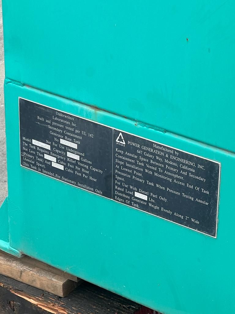 Cummins KTA kW Generator Set