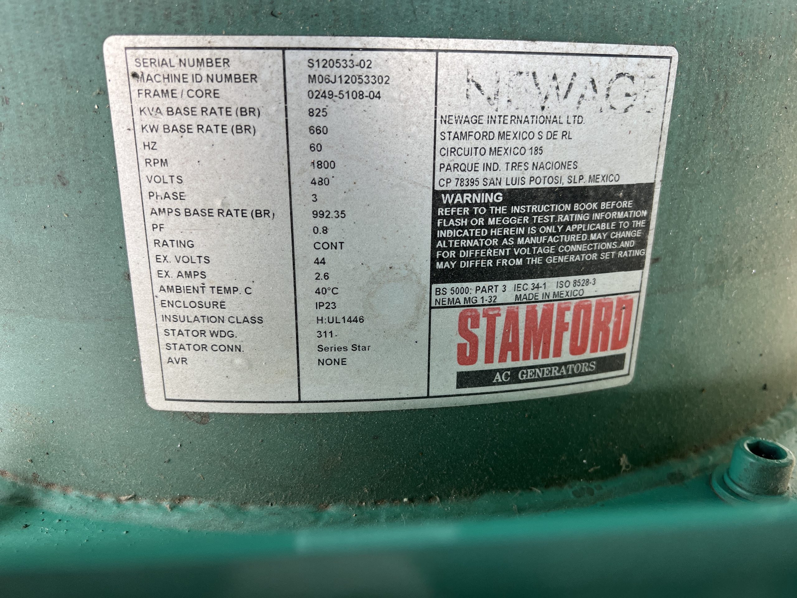 Cummins DFEK kW Generator Set