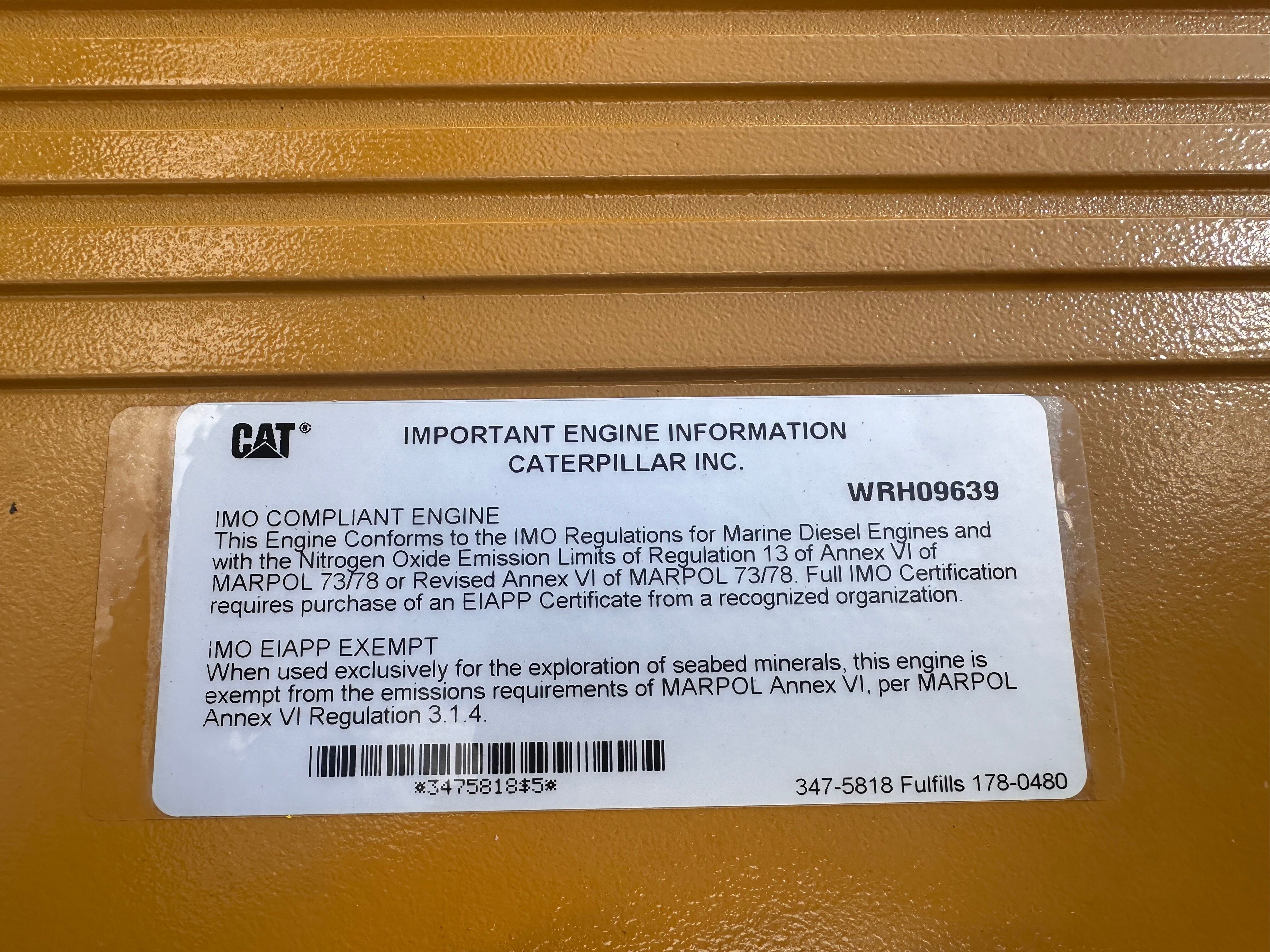 CAT C Industrial Power Unit rotated