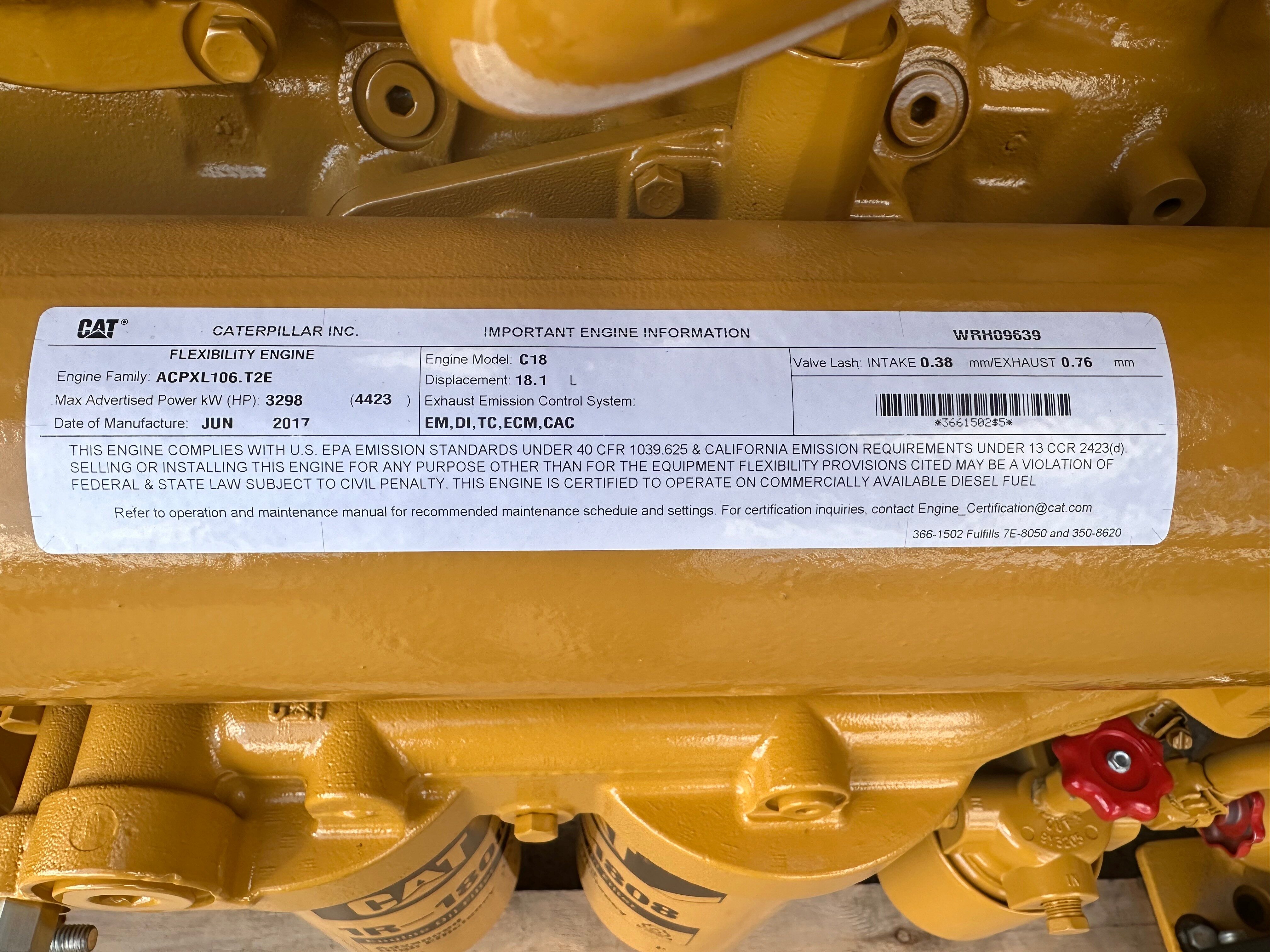 CAT C Industrial Power Unit rotated