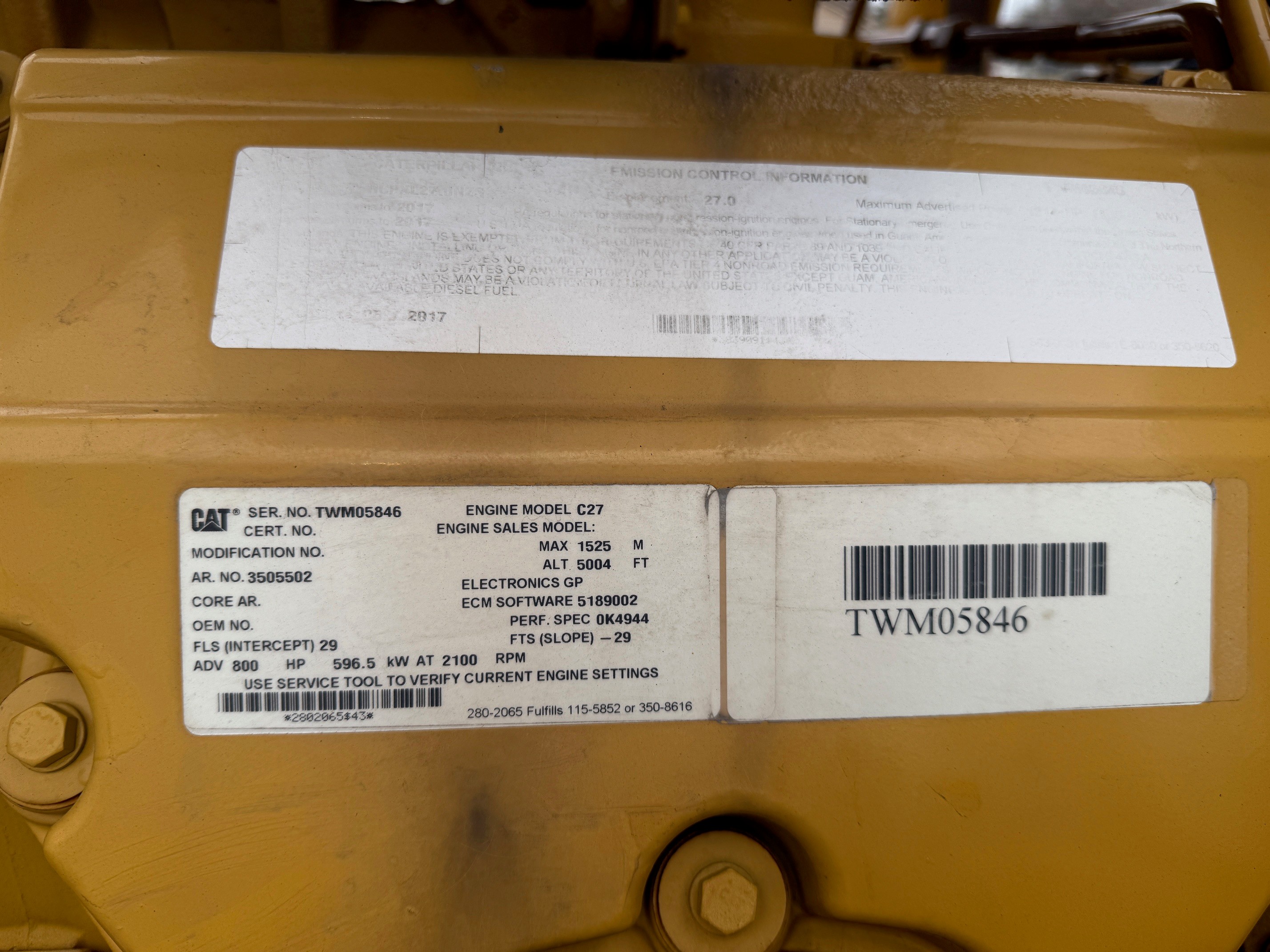 Used CAT C Power Unit 